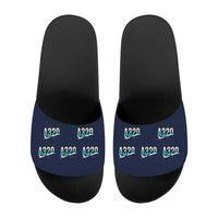 Thumbnail for Airbus A320 - Slippers - Sport - Original Pattern - Navy Blue