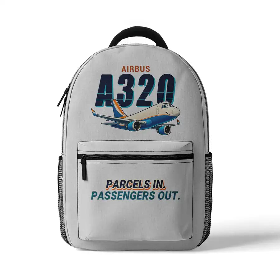 Airbus A320P2F - 3D Backpack - Cartoon - White