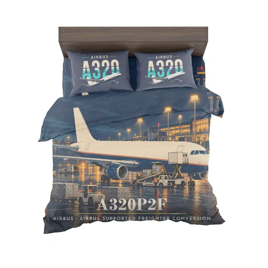 Airbus A320P2F - 3D - Bedding Set - Full Print