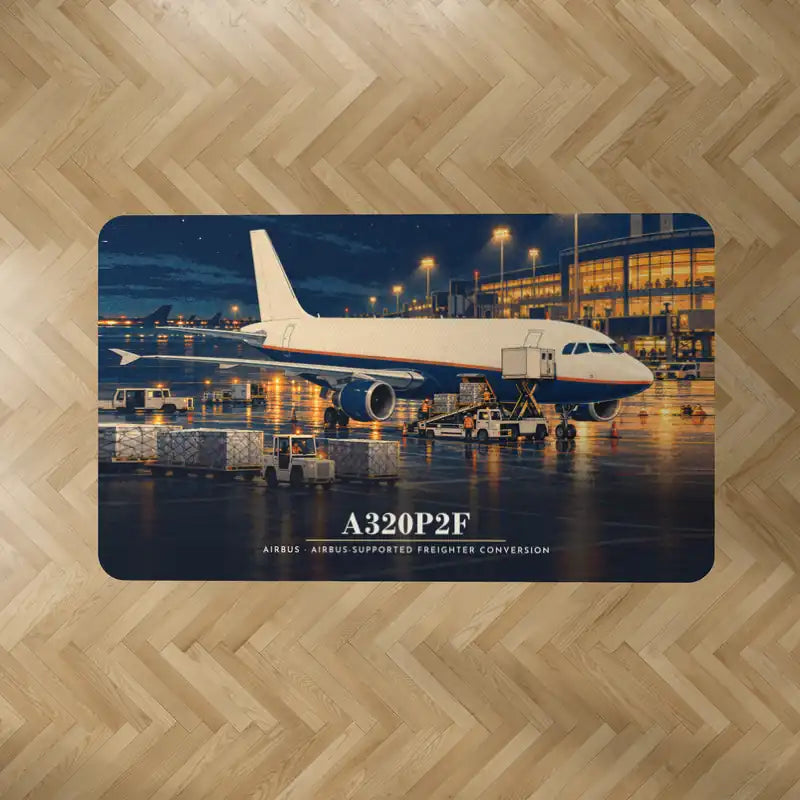 Airbus A320P2F - 3D - Rectangle Carpet - Full Print