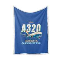 Thumbnail for Airbus A320P2F - Cartoon - Blanket - Blue