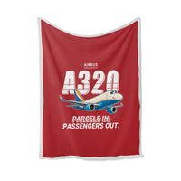 Thumbnail for Airbus A320P2F - Cartoon - Blanket - Red