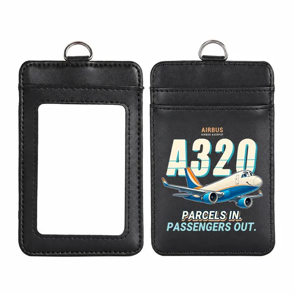 Airbus A320P2F - Cartoon - ID Card Holder - Black