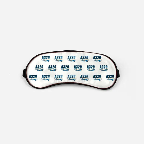 Airbus A320P2F - Cartoon Pattern - Sleep Mask - White