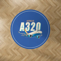 Thumbnail for Airbus A320P2F - Cartoon - Round Carpet - Blue