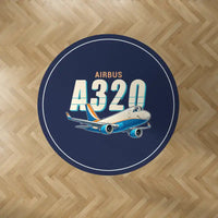 Thumbnail for Airbus A320P2F - Cartoon - Round Carpet - Dark Blue