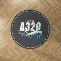 Thumbnail for Airbus A320P2F - Cartoon - Round Carpet - Dark Gray