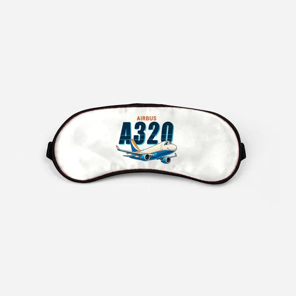 Airbus A320P2F - Cartoon - Sleep Mask - White