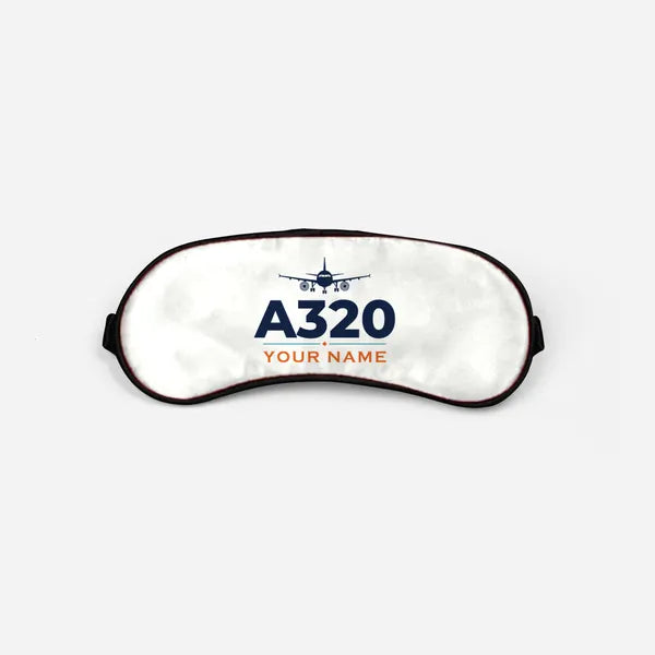 Airbus A320P2F - Heritage + Name - Sleep Mask - White