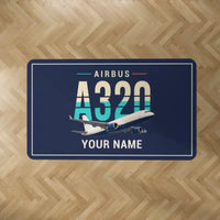 Thumbnail for Airbus A320P2F - Original + Name - Rectangle Carpet - Dark Blue