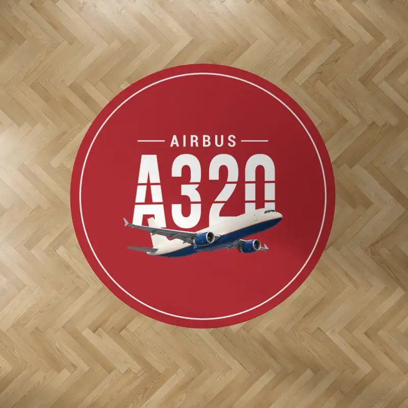 Airbus A320P2F - Original - Round Carpet - Red