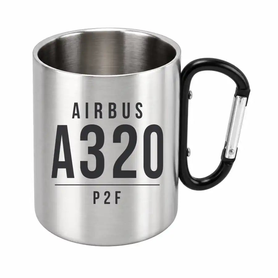 Airbus A320P2F - Outdoors Mug - Tag - Black