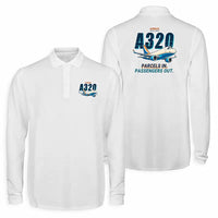 Thumbnail for Airbus A320P2F Premium Polo T-Shirts - Cartoon - Long Sleeve - White