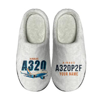 Thumbnail for Airbus A320P2F - Slippers - Cotton - Cartoon + Name - White