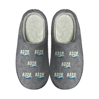 Thumbnail for Airbus A320P2F - Slippers - Cotton - Cartoon Pattern - Gray