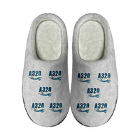 Thumbnail for Airbus A320P2F - Slippers - Cotton - Cartoon Pattern - Light Gray