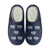 Thumbnail for Airbus A320P2F - Slippers - Cotton - Cartoon Pattern - Navy Blue