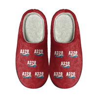 Thumbnail for Airbus A320P2F - Slippers - Cotton - Cartoon Pattern - Red