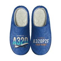 Thumbnail for Airbus A320P2F - Slippers - Cotton - Original + Name - Blue