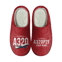 Thumbnail for Airbus A320P2F - Slippers - Cotton - Original + Name - Red