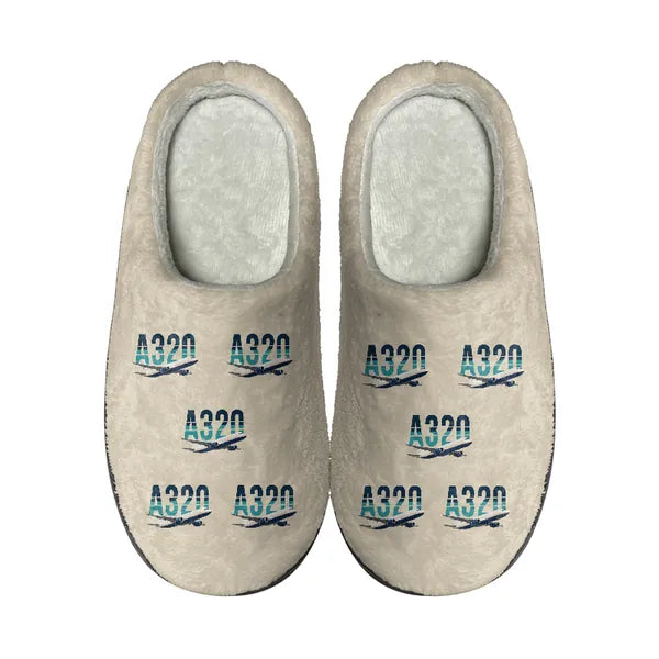 Airbus A320P2F - Slippers - Cotton - Original Pattern - Beige