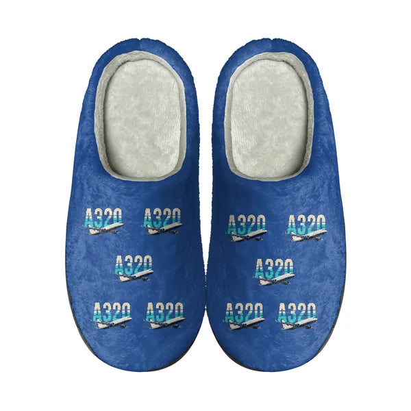 Airbus A320P2F - Slippers - Cotton - Original Pattern - Blue