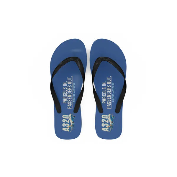 Airbus A320P2F - Slippers - Flip Flops - Cartoon - Blue