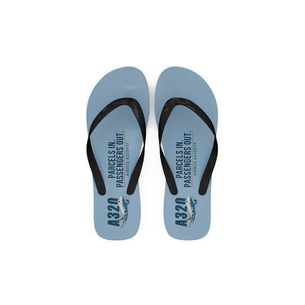 Airbus A320P2F - Slippers - Flip Flops - Cartoon - Light Blue