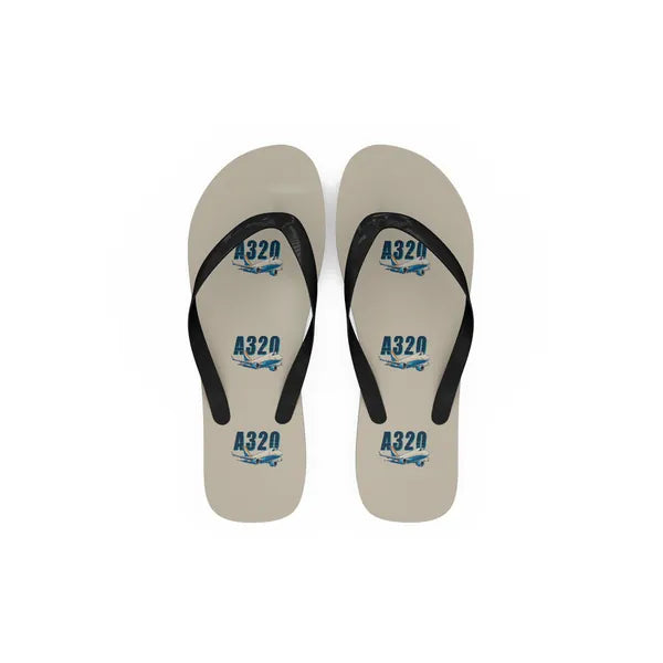 Airbus A320P2F - Slippers - Flip Flops - Cartoon Pattern - Beige