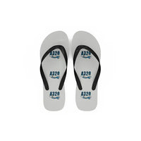 Thumbnail for Airbus A320P2F - Slippers - Flip Flops - Cartoon Pattern - White