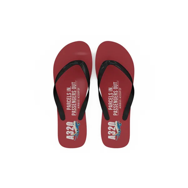 Airbus A320P2F - Slippers - Flip Flops - Cartoon - Red