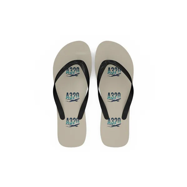 Airbus A320P2F - Slippers - Flip Flops - Original Pattern - Beige