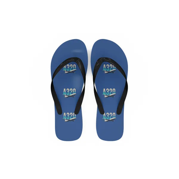 Airbus A320P2F - Slippers - Flip Flops - Original Pattern - Blue