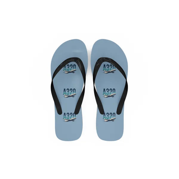 Airbus A320P2F - Slippers - Flip Flops - Original Pattern - Light Blue