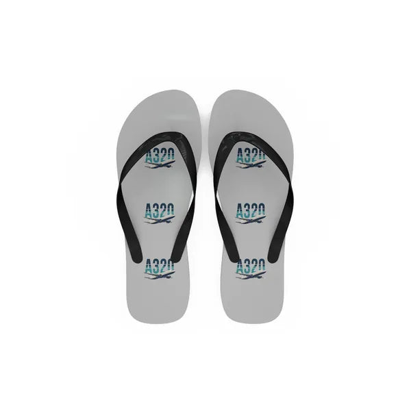 Airbus A320P2F - Slippers - Flip Flops - Original Pattern - Light Gray
