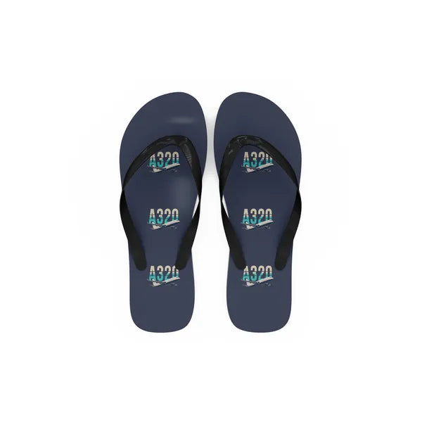 Airbus A320P2F - Slippers - Flip Flops - Original Pattern - Navy Blue