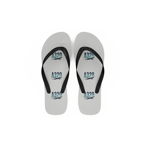 Airbus A320P2F - Slippers - Flip Flops - Original Pattern - White