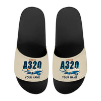 Thumbnail for Airbus A320P2F - Slippers - Sport - Cartoon + Name - Beige