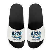Thumbnail for Airbus A320P2F - Slippers - Sport - Cartoon + Name - White
