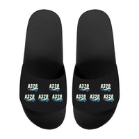 Thumbnail for Airbus A320P2F - Slippers - Sport - Cartoon Pattern - Black