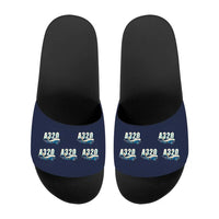 Thumbnail for Airbus A320P2F - Slippers - Sport - Cartoon Pattern - Navy Blue