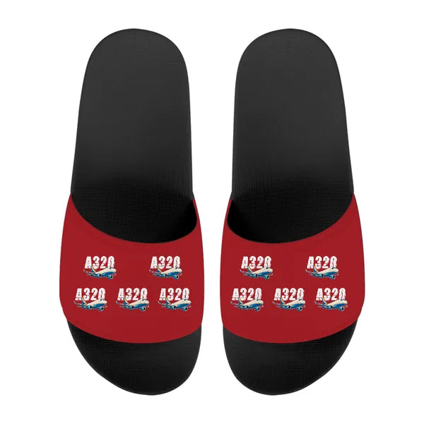 Airbus A320P2F - Slippers - Sport - Cartoon Pattern - Red