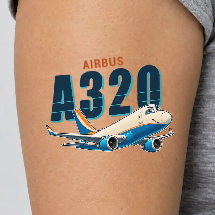 Airbus A320P2F - Tattoo - Cartoon
