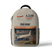 Thumbnail for Airbus A320neo - 3D Backpack - Beige + Name