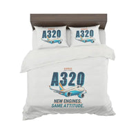 Thumbnail for Airbus A320neo - Cartoon - Bedding Set - White