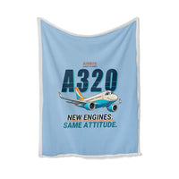 Thumbnail for Airbus A320neo - Cartoon - Blanket - Light Blue
