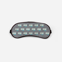 Thumbnail for Airbus A320neo - Cartoon Pattern - Sleep Mask - Gray
