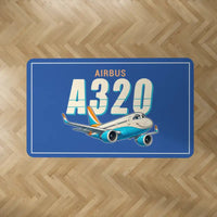 Thumbnail for Airbus A320neo - Cartoon - Rectangle Carpet - Blue