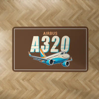Thumbnail for Airbus A320neo - Cartoon - Rectangle Carpet - Brown