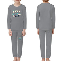 Thumbnail for Airbus A320neo - Children Pajamas - Original Chest - Gray